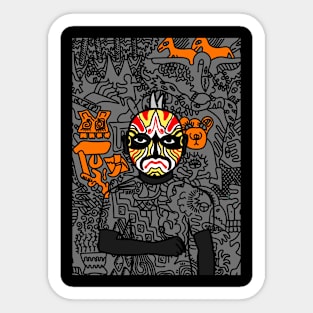 Tian anmen - MaleMask NFT with ChineseEye Color Sticker